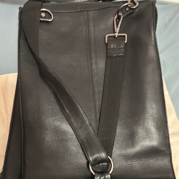 Black Leather Men's Bag - Picture 6 of 16